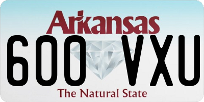 AR license plate 600VXU