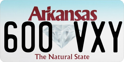 AR license plate 600VXY