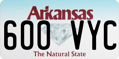 AR license plate 600VYC