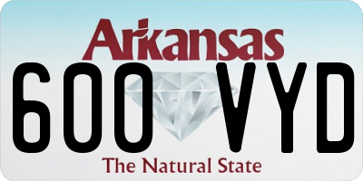 AR license plate 600VYD