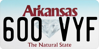 AR license plate 600VYF