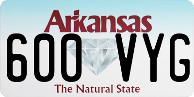AR license plate 600VYG