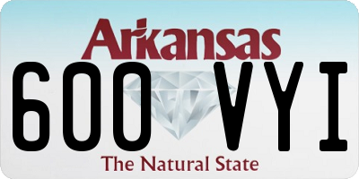 AR license plate 600VYI