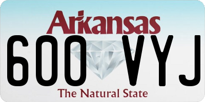AR license plate 600VYJ