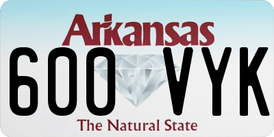 AR license plate 600VYK