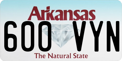 AR license plate 600VYN