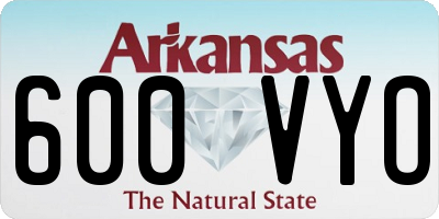 AR license plate 600VYO