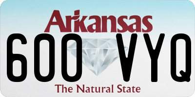 AR license plate 600VYQ