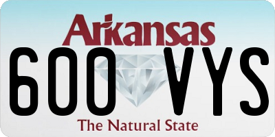 AR license plate 600VYS