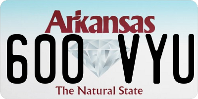 AR license plate 600VYU