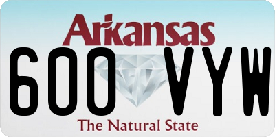 AR license plate 600VYW