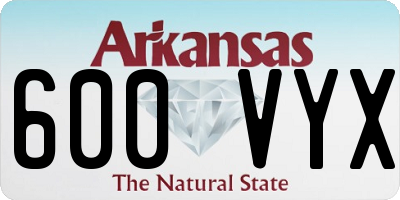 AR license plate 600VYX