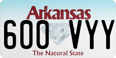 AR license plate 600VYY