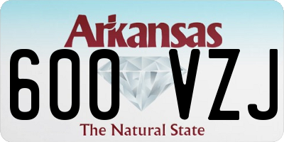 AR license plate 600VZJ
