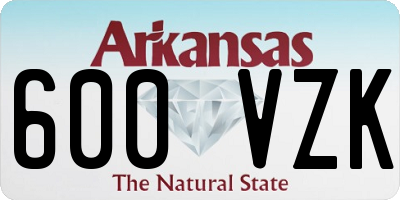 AR license plate 600VZK