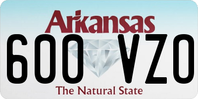 AR license plate 600VZO