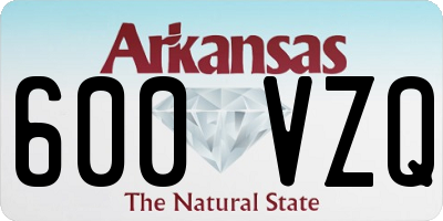 AR license plate 600VZQ
