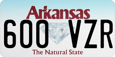 AR license plate 600VZR
