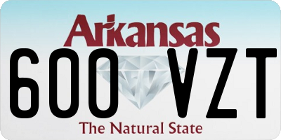 AR license plate 600VZT