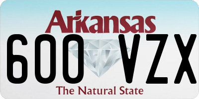 AR license plate 600VZX