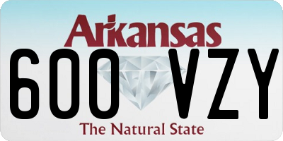 AR license plate 600VZY
