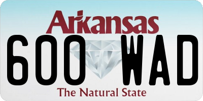 AR license plate 600WAD