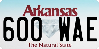 AR license plate 600WAE