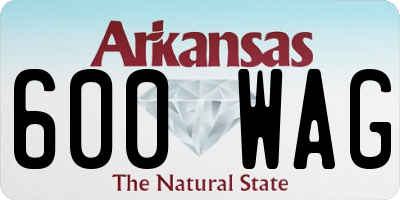 AR license plate 600WAG