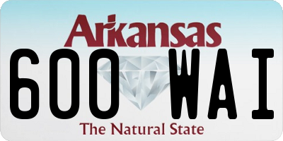 AR license plate 600WAI