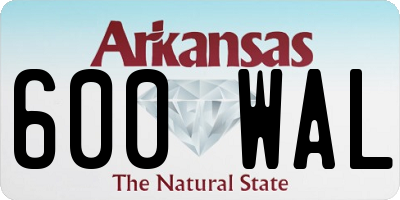AR license plate 600WAL