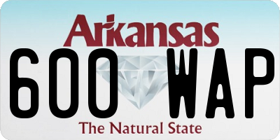 AR license plate 600WAP