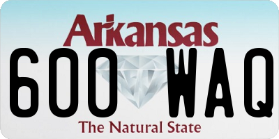 AR license plate 600WAQ