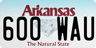 AR license plate 600WAU