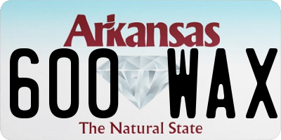 AR license plate 600WAX