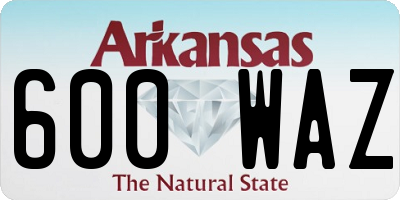 AR license plate 600WAZ