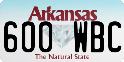 AR license plate 600WBC