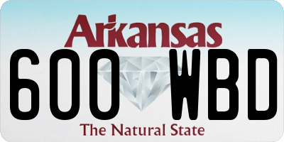 AR license plate 600WBD