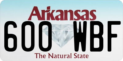 AR license plate 600WBF