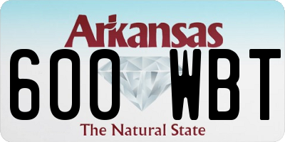 AR license plate 600WBT
