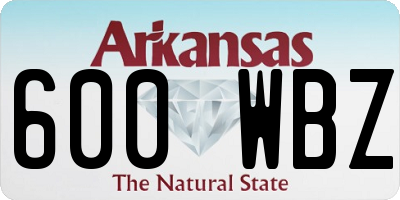AR license plate 600WBZ