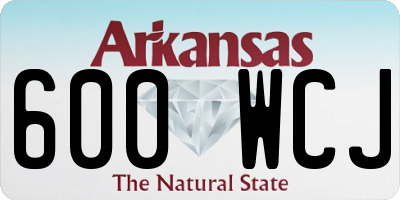 AR license plate 600WCJ