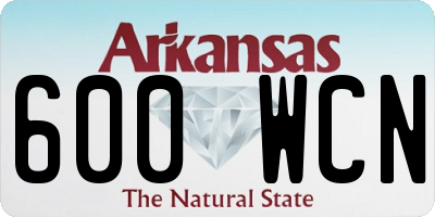 AR license plate 600WCN