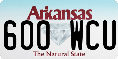 AR license plate 600WCU