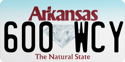 AR license plate 600WCY