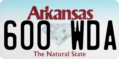 AR license plate 600WDA