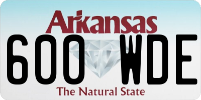 AR license plate 600WDE