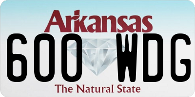 AR license plate 600WDG