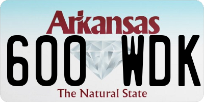 AR license plate 600WDK