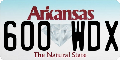 AR license plate 600WDX