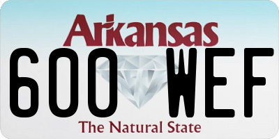 AR license plate 600WEF